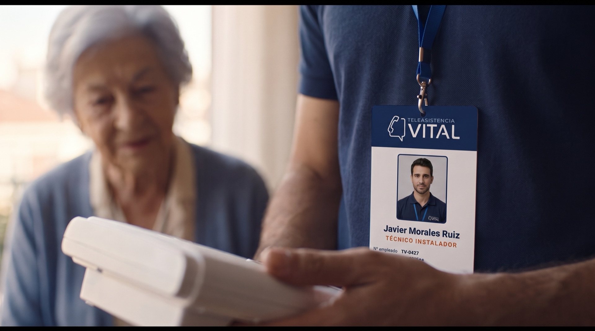 Técnico identificado de Teleasistencia Vital